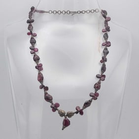 Vintage Art Deco Garnet Necklace