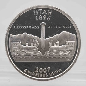 2007 American Proof Silver Quarter Utah