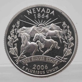 2006 American Proof Silver Quarter Nevada