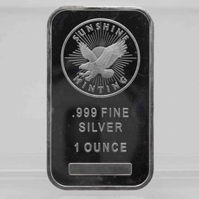 Sunshine Mint 1oz Fine Silver Bar