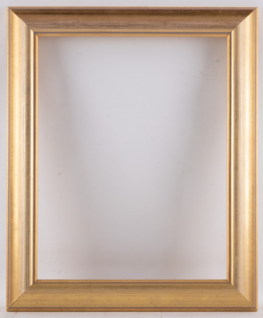 Gold Wood Frame For Artwork 11x14: Frame: 14 x 11 inches Condition: Great Overall All Provenance: Collection From Glen Cove Shipping: shipping rates are determined by the distance from the auction site. Combined shipping rate available