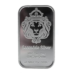 Scottsdale Lion "The One" 1oz Fine Silver Bar