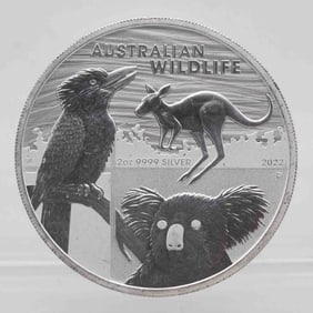 2022 Australian Wildlife 2oz Fine Silver Coin