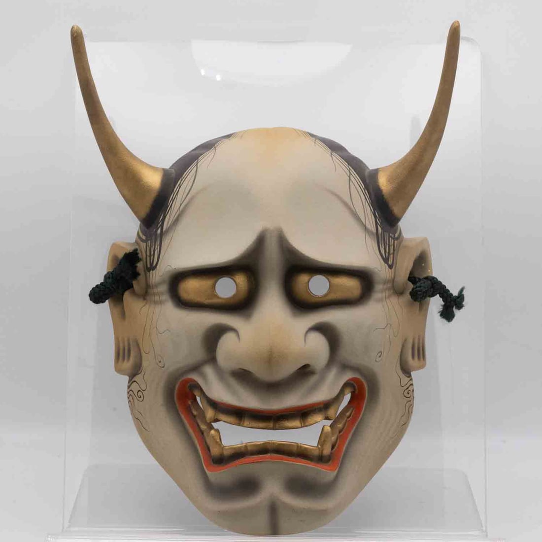 Vintage Japanese Kabuki Theater Noh Mask Signed (1 of 6)