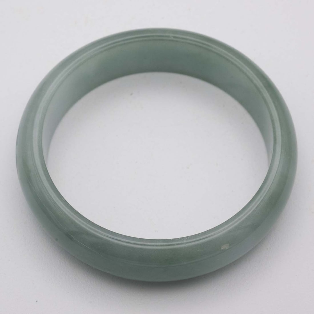 Chinese Translucent Green Jade Bangle (1 of 3)