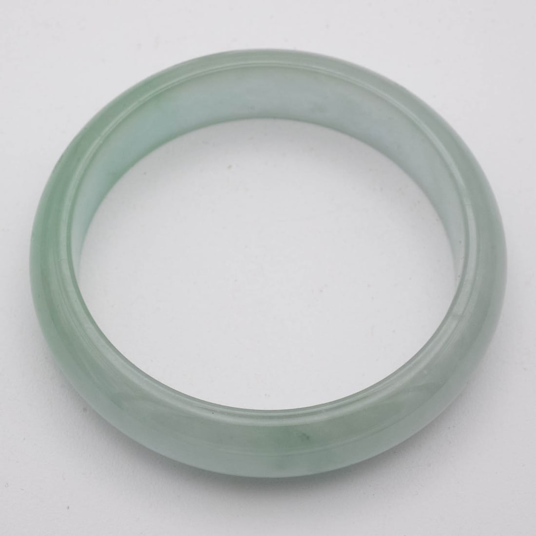 Chinese Translucent Green Jade Bangle (1 of 3)