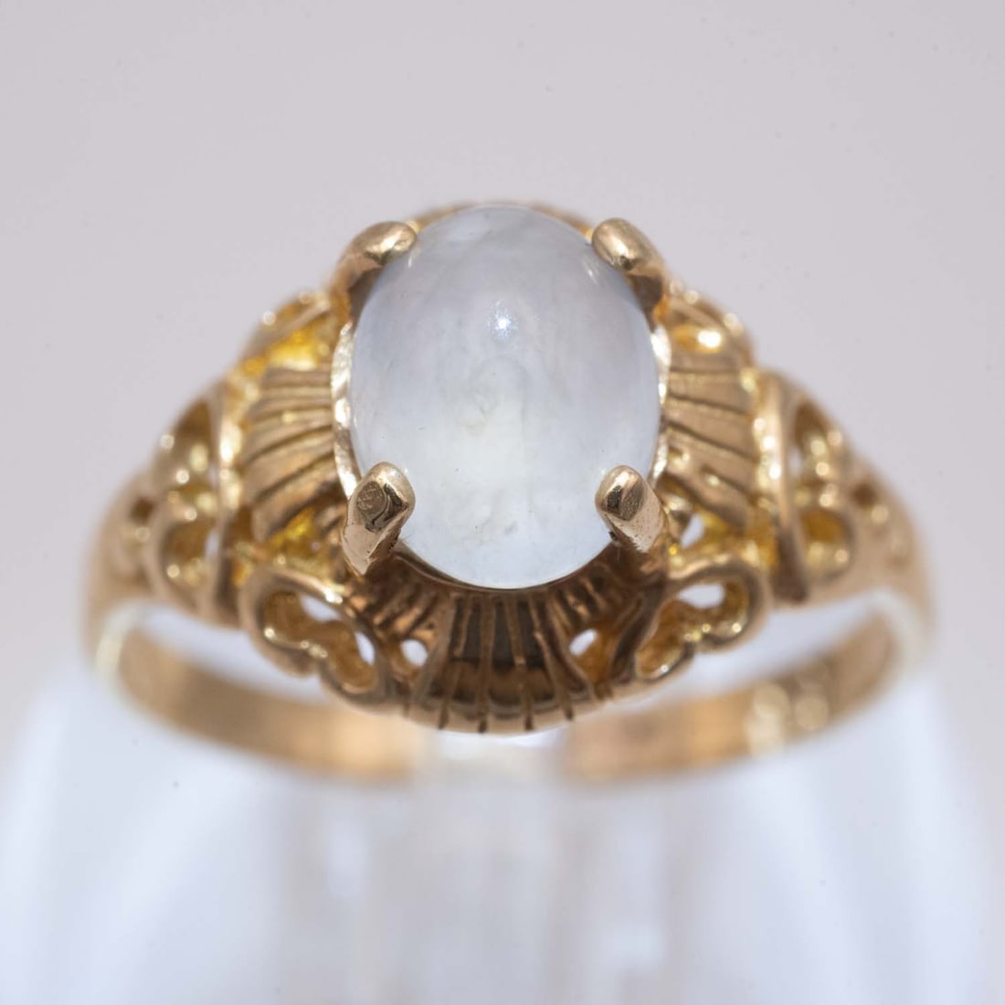 14k Gold Natural Moonstone Ring (1 of 6)