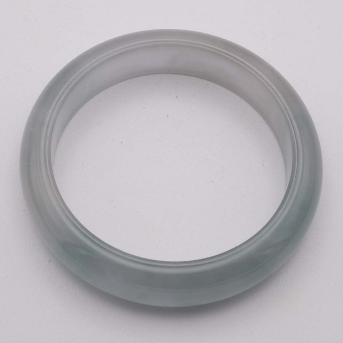 Chinese Carved Green Jade Bangle: Medium: Green Jade Size: 2.3 inches inner diameter Age/Detail: Chinese Carved Condition: great overall, check photo for condition reference. Provenance: Collection from Estate in Tribecca LiveShipping