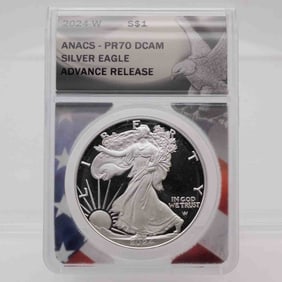 2024W American Proof Silver Eagle ANACS PR70 DCAM