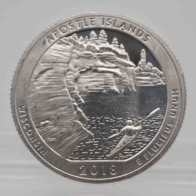2018 American Proof ATB Silver Quarter Apostle Islands