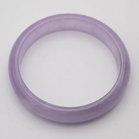 Chinese Icy Lavender Jadeite Bangle
