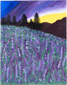 Contemporary Impressionist Oil On Canvas "Landscape"