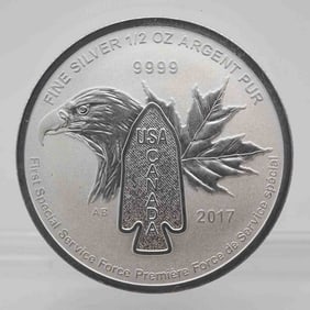 2017 USA Canada First Special Service Force 1/2oz Coin
