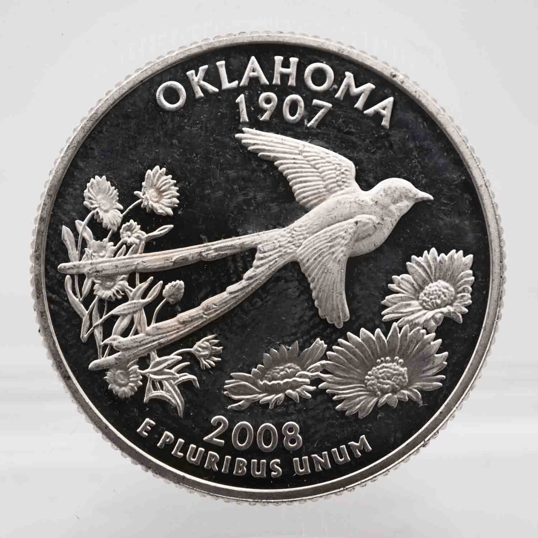 2008 American Proof Silver Quarter Oklahoma: MLC01259 Shipping: Buyer-arranged shipping: estimated cost: starts at $14.5, Plus $1 dollar for every $100 in value. Signature confirmation is recommended for high value invoice at cost of $5.5. Pleas