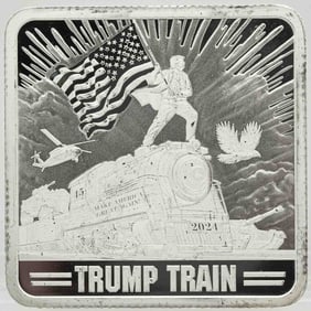 2024 Rare Trump Train 1oz Silver Bar