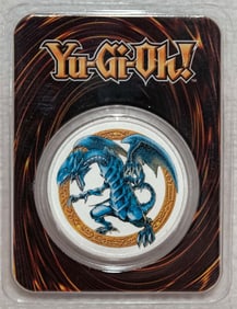 Limited Edition 204/500 Blue Eyes White Dragon 1oz Silver Coin