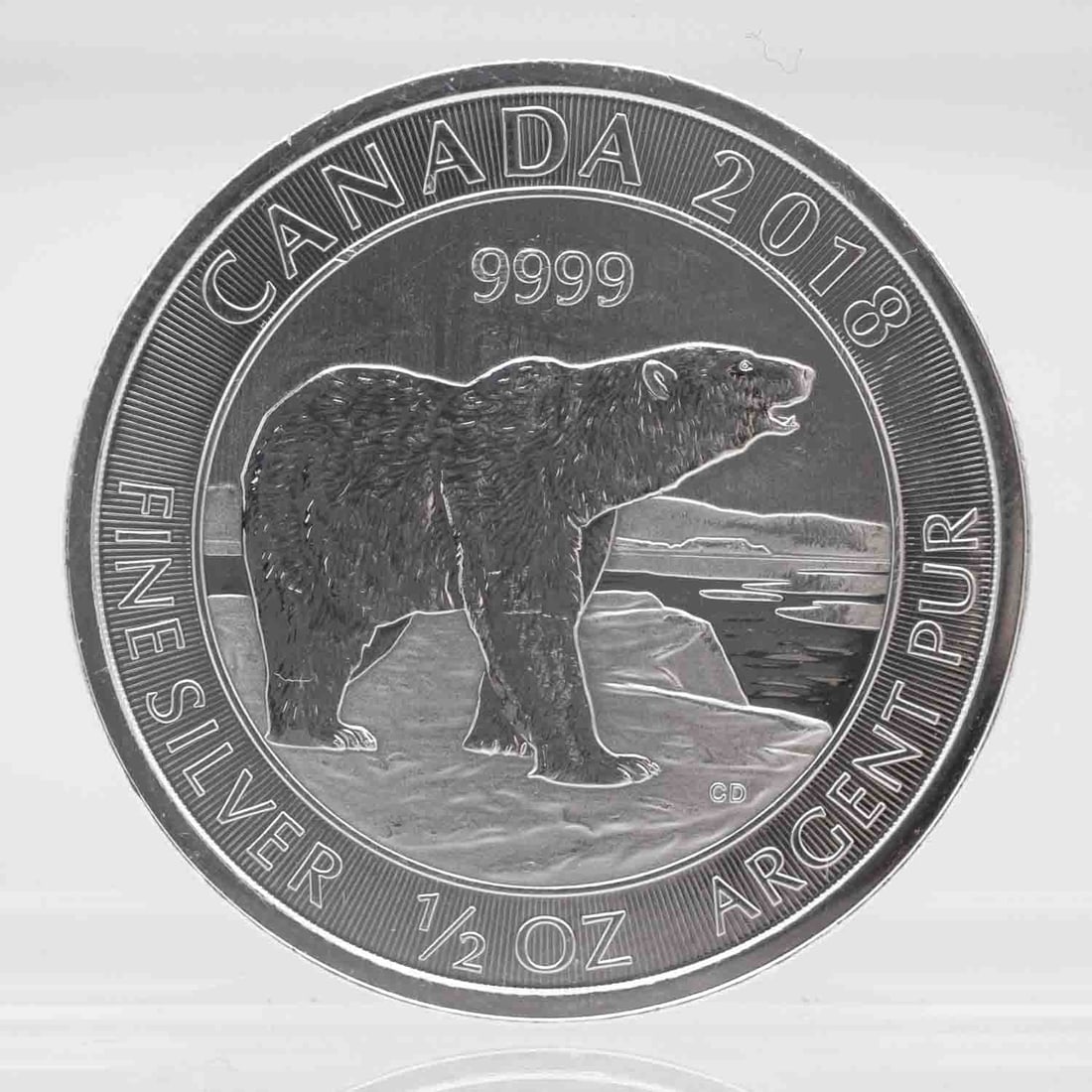 2018 Canada RCM Polar Bear 1/2oz Fine SIlver Coin: MLC01270 Shipping: Buyer-arranged shipping: estimated cost: starts at $14.5, Plus $1 dollar for every $100 in value. Signature confirmation is recommended for high value invoice at cost of $5.5. Pleas