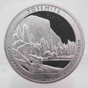 2010 American Proof ATB Silver Quarter Yosemite