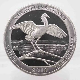 2018 American Proof ATB Silver Quarter Cumberland Island