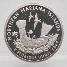 2009 American Proof Silver Quarter Northern Mariana Islands