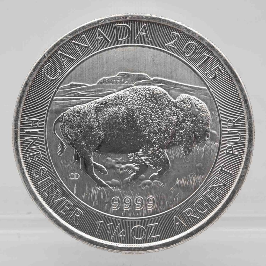 2015 Canada Bison 1.25oz Silver Coin (1 of 2)