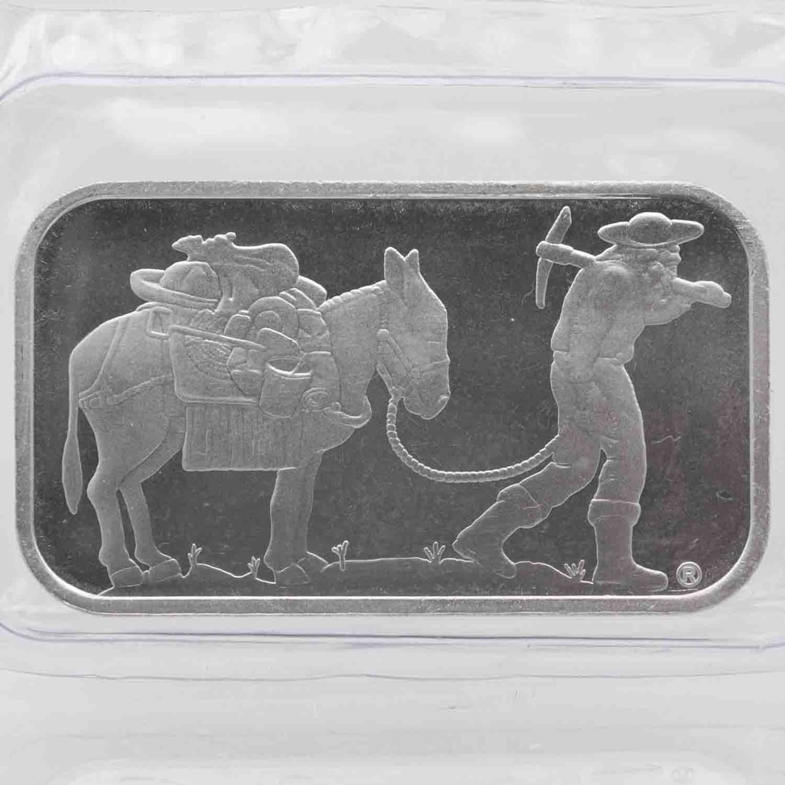 Vintage SilvertTowne 1oz Fine Silver Bar (1 of 2)
