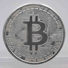 2022 Bitcoin 1oz Fine Silver Round