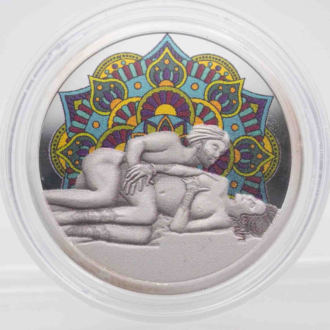 The Art Of Kamasutra LE 1/2 oz Silver Art Round "The Sideways Dance" (1 of 4)