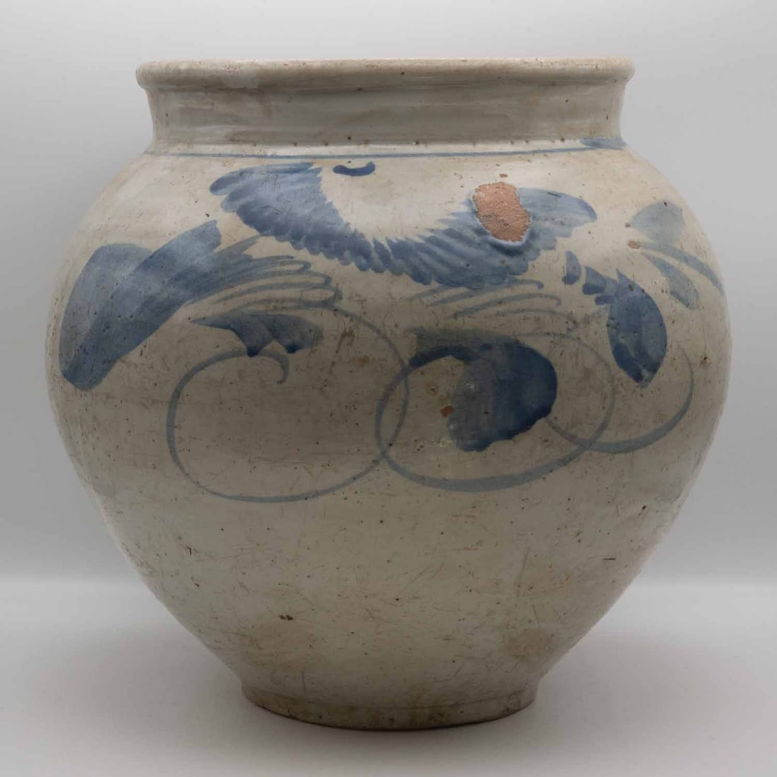 Antique Asian Blue And White Porcelain Large Urn (1 of 7)