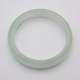 Chinese Icy Green Jade Bangle