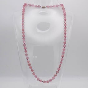 Natural Rose Quartz Necklace