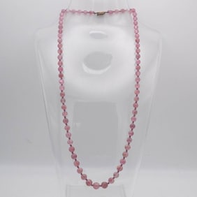 Natural Rose Quartz Necklace