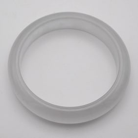 Chinese Translucent White Jade Bangle
