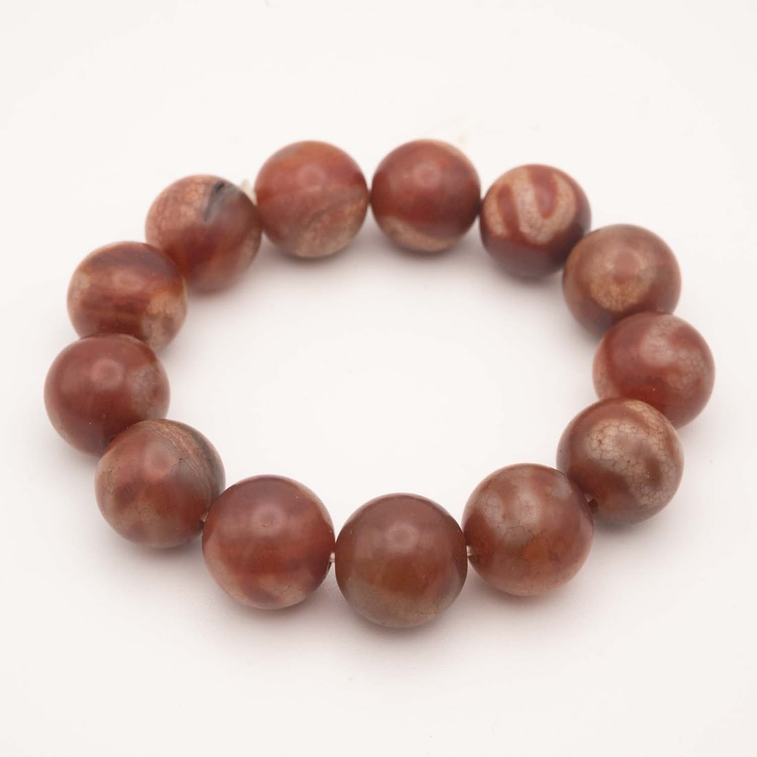 Chinese/Tibetan Agate Dzi Bead Bracelet (1 of 5)