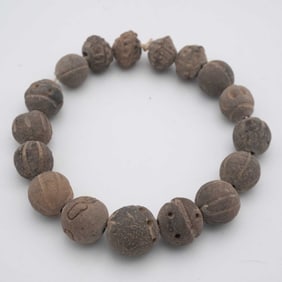 Antique African Mali Clay Spindle Whorls