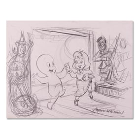 Original Myron Waldman Pencil "Casper And Friends"