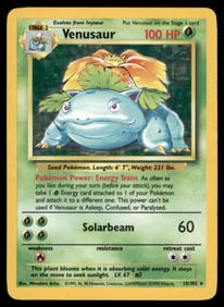 Venusaur Base Set #015/102 Holo Pokemon Card