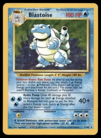 Blastoise Base Set #002/102 Holo Pokemon Card