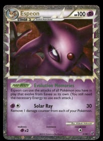 Espeon (Prime) Undaunted #81/90 Holo Pokemon Card