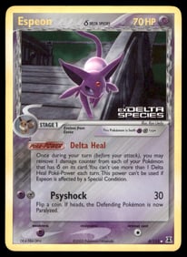 Espeon Stamped Delta Species #4/113 Holo Pokemon Card