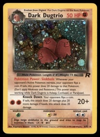 Dark Dugtrio (6) Team Rocket #06/82 Holo Pokemon Card