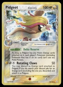 Pidgeot (Delta Species) Holon Phantoms #14/110 Holo Pokemon Card