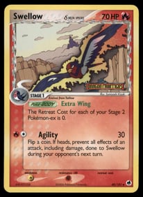 Swellow (Delta Species) Dragon Frontiers #40/101 Holo Pokemon Card