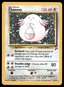 Chansey Base Set 2 #003/130 Holo Pokemon Card
