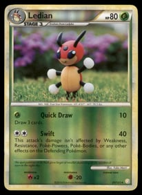 Ledian HeartGold SoulSilver #25/123 Holo Pokemon Card