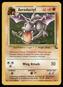 Aerodactyl (Prerelease) WoTC Promo #01/62 Holo Pokemon Card