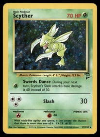 Scyther Base Set 2 #017/130 Holo Pokemon Card