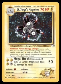 Lt. Surge's Magneton Gym Heroes #008/132 Holo Pokemon Card