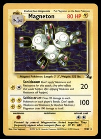 Magneton (11) Fossil #11/62 Holo Pokemon Card