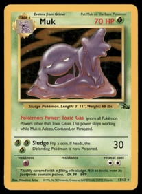 Muk (13) Fossil #13/62 Holo Pokemon Card